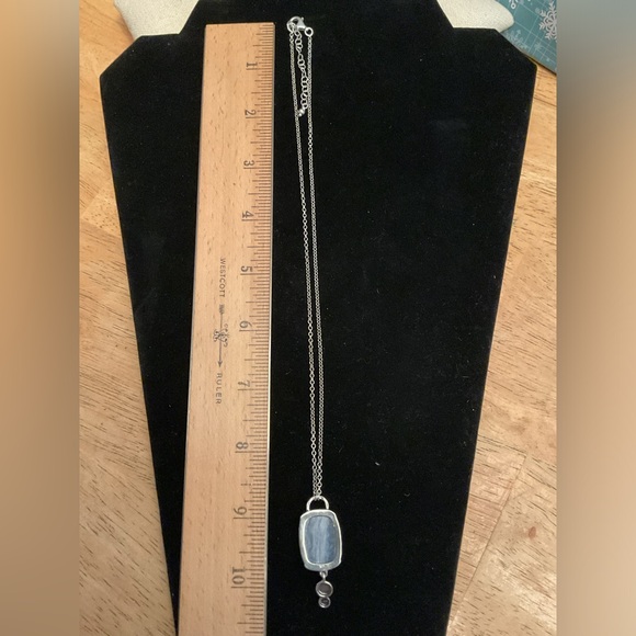 925 Sterling Silver Kyanite Necklace - Picture 5 of 5